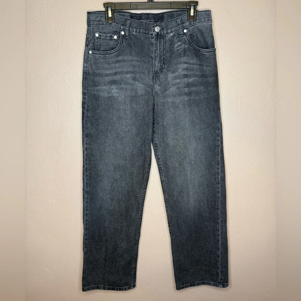 Levi's Silvertab Jeans Boy's Size 20 Reg 30x32 Gray Dark Wash Straight Baggy